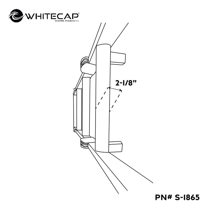 Whitecap S-1865 Aluminum Folding Pontoon Ladder - 4 Step