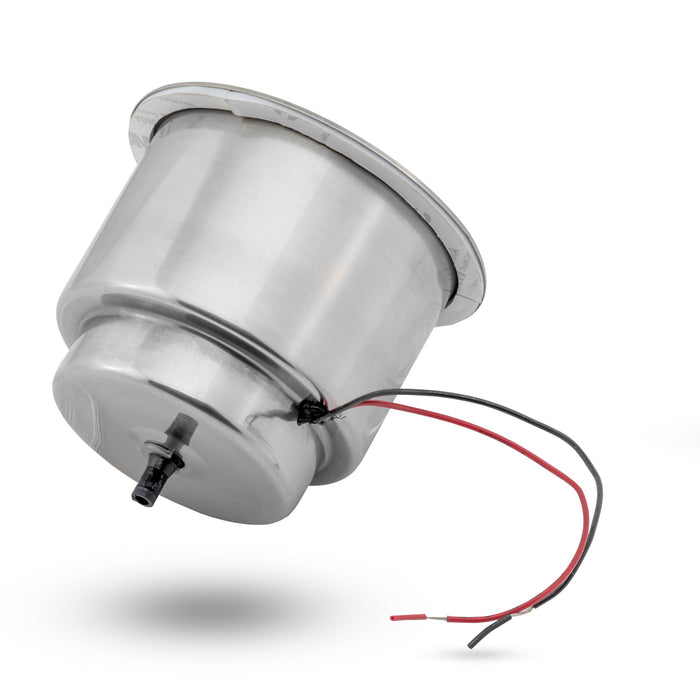Whitecap S-3511R Stainless Steel Flush Cup Holder With Red Led Light