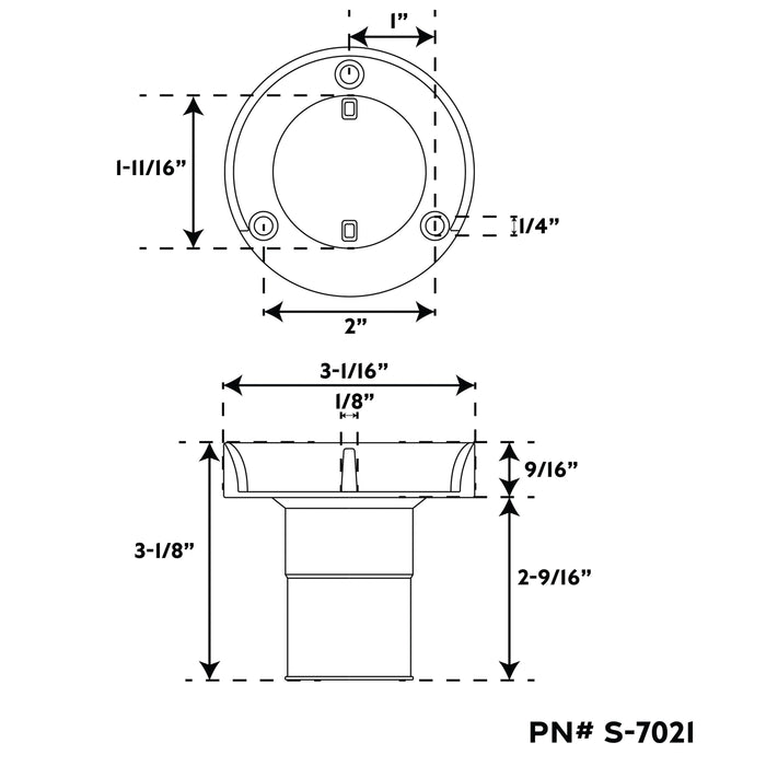 Whitecap S-7021 Cp/Zamac Gas Hose Deck Fill With Splash Guard