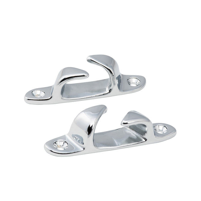 Whitecap S-0982 5-1/2" Cp/Brass Skene Bow Chock Pair