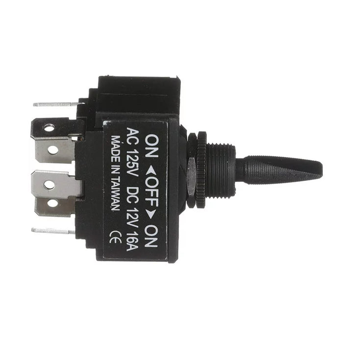 Interruptor de palanca Seachoice 12021 - Encendido/Apagado/Encendido, conector SPST 6, 25 A a 12 V