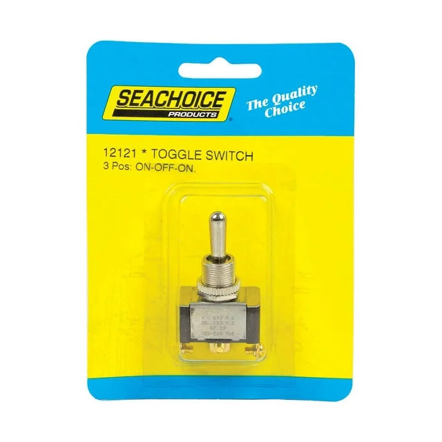 Seachoice 12121 Toggle Switch - On/Off/On Spst - 3 Screw, 25A @ 12V