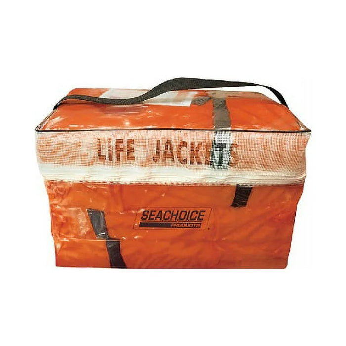 Seachoice 50-85510 Chaleco salvavidas paquete de 4 con bolsa tipo Ii naranja adulto universal
