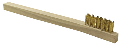 Seachoice 50-92011 Mini cepillo de alambre - Mango de madera con cerdas de latón - 7-3/4" L