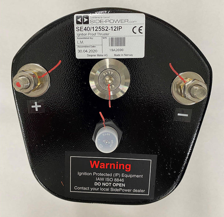 Conjunto de motor SidePower completo, 12 V, versión IP para Se40 | Incluye pasador de seguridad/anillo de retención y acoplador/pasador de arrastre