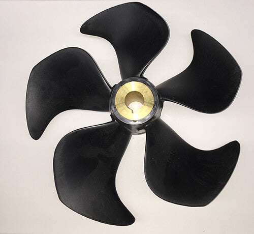 SidePower Propeller, 5-Blade, 250mm, Composite, Lh | Key Drive for SP125, SP155, Sp200, Sp220Hyd