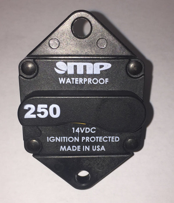 Disyuntor SidePower de 250 A, montaje trasero | Reinicio manual, pernos de 3/8"