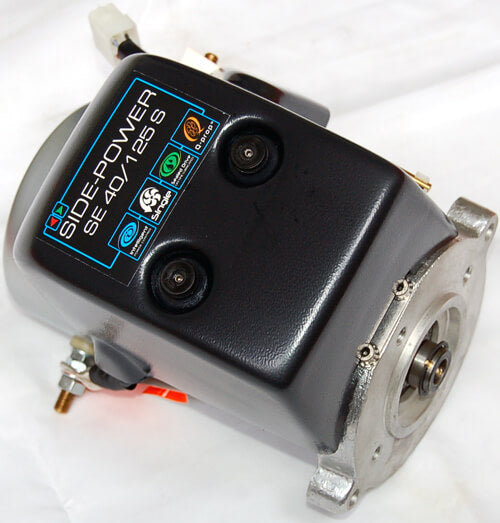 Conjunto de motor SidePower completo, 12 V, para Se40 y SP40 | Incluye pasador de seguridad/anillo de retención y acoplador/pasador de arrastre
