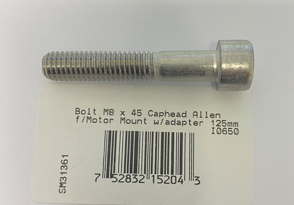 SidePower Bolt, M8 x 45, Allen Cap Head | for Motor Mount withAdapter 125mm