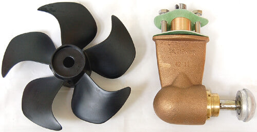 SidePower Gear Leg Assembly, Sealed, Incl. Propeller & Anode | Used On Se60, Sp55 and Some 4Hp