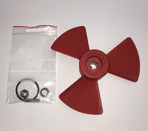 SidePower Propeller Kit (Red Prop) for External Thruster | Used On Ex55C,70C,75S,95S,180D