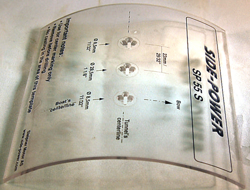 SidePower Templates for Gear Leg Holes In 185mm Tunnel | for Se60