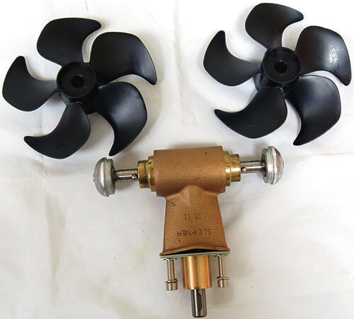 SidePower Gear Leg Assembly, Including Propellers and Anodes | Used On SP75, Se80 and Sp95, SE100.