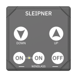 SidePower Panel, Touch Panel for Anchor Windlass, 12 and 24V | Grey