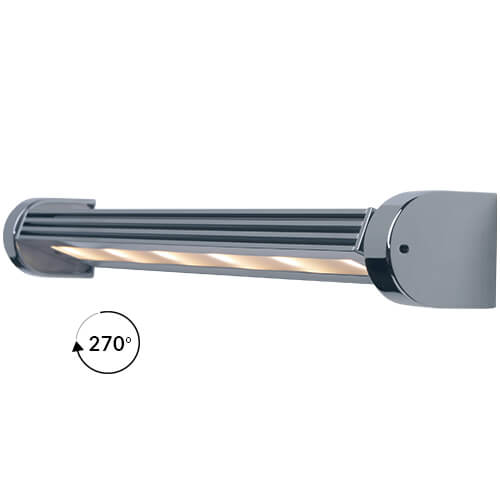 Imtra Lighting Saxony Rotating Light (270 Degree), Chrome | Warm White, 10-30VDC, Dimmable, 6W LED