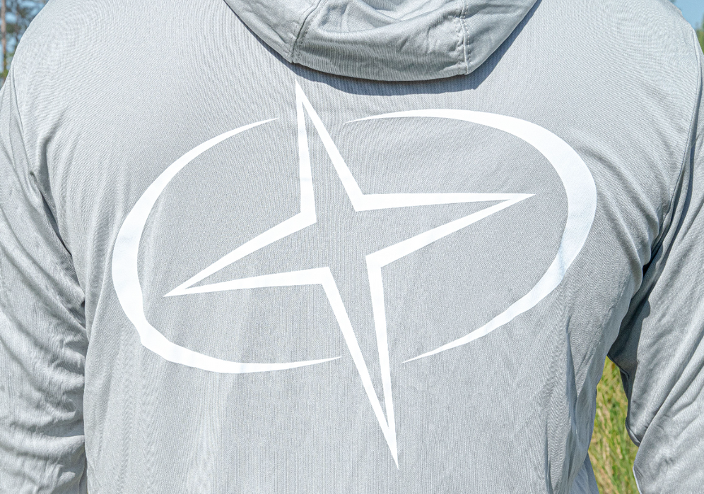 Men's Hooded Fishing Shirt with Star Logo
