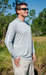 Men's Hooded Fishing Shirt with Star Logo