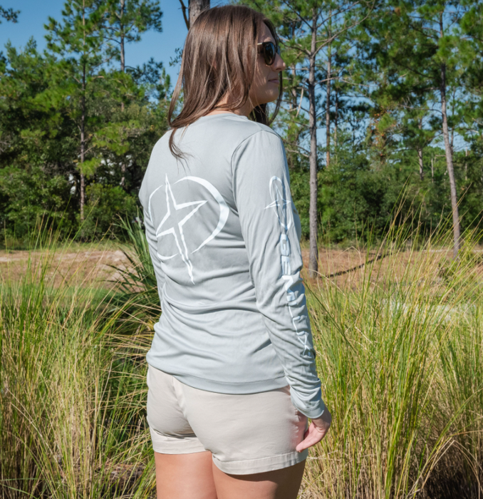 Women's Fishing Shirt with Gemlux Star Logo