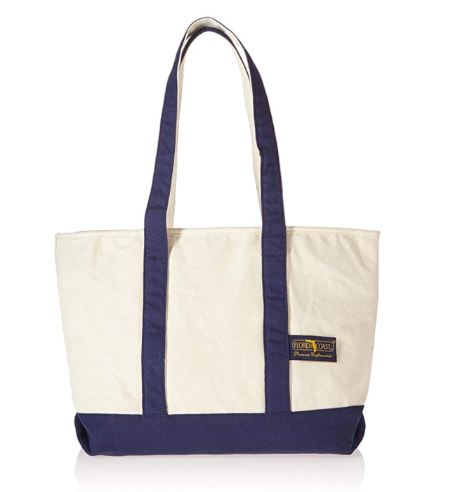 Green Mountain Florida Coast Small Canvas Travel Tote Bags – Available in Navy & Sky Blue