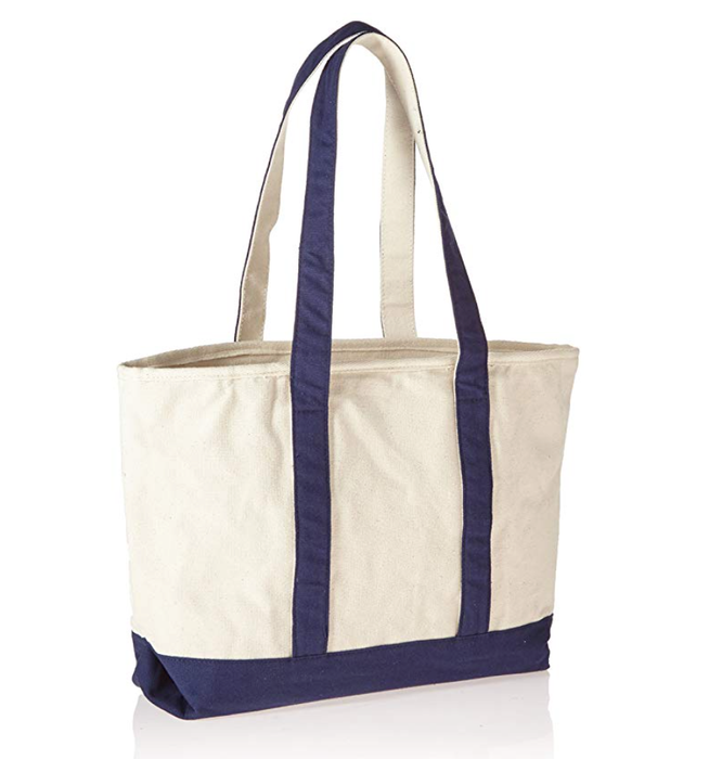 Green Mountain Florida Coast Small Canvas Travel Tote Bags – Available in Navy & Sky Blue