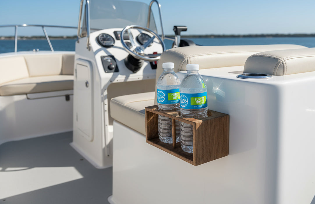 Whitecap Teak Two Insulated Drink Rack
