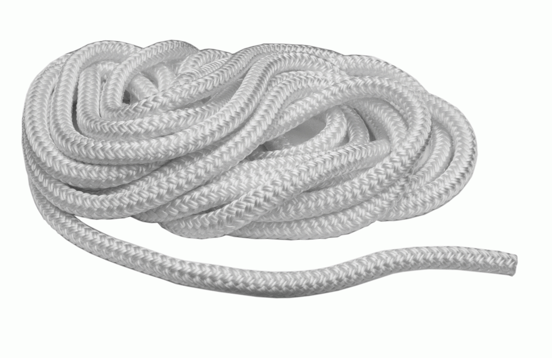 Corde/ligne blanche torsadée en polyester - Vendue au pied