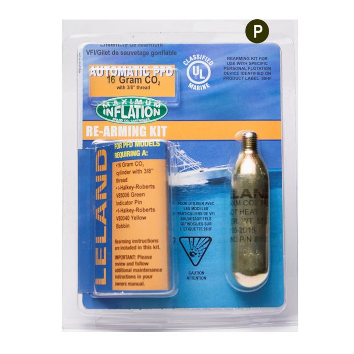 Leland 16-Gram Inflatable PFD Rearming Kit for V85000 Series, Auto