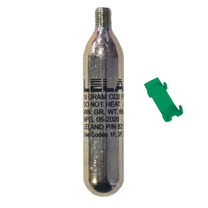 Leland 16G CO2 cylinder with 3/8" Threads