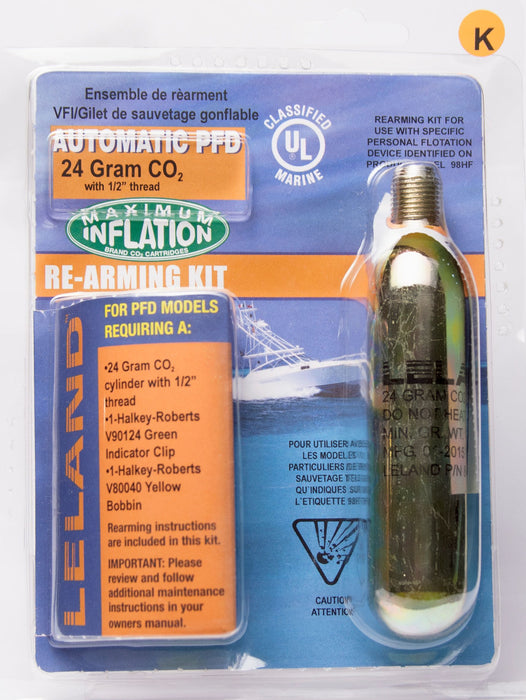 Leland 24-Gram Inflatable PFD Rearming Kit for V90000 Series-Auto