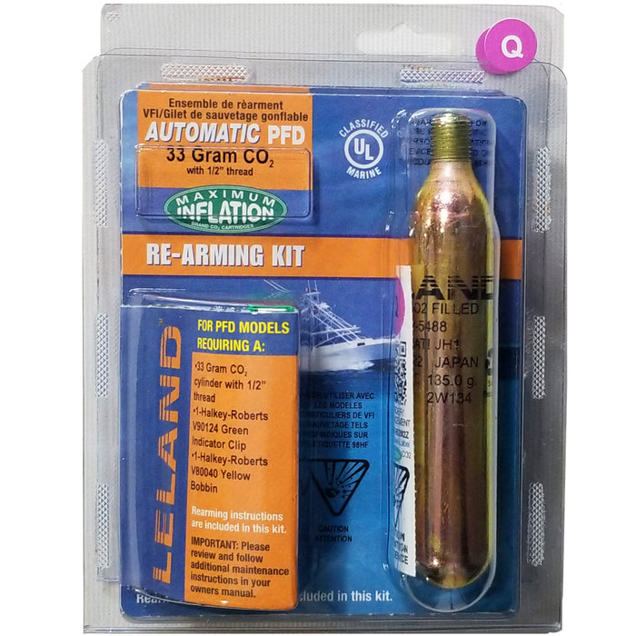 Leland 33-Gram Inflatable PFD Rearming Kit for V90000 Series-Auto
