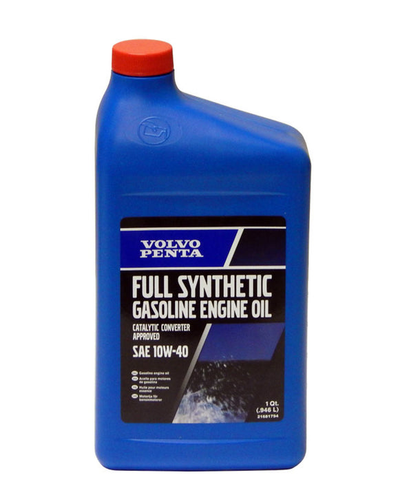 Volvo 10W40 Full Synthetic Marine Engine Oil Quart and Gallon Sizes