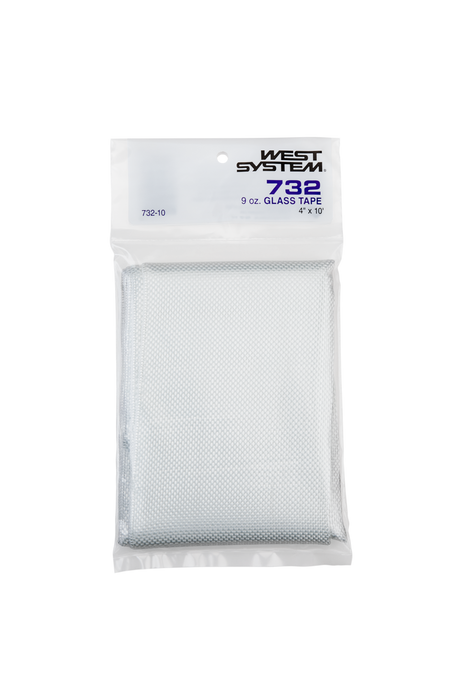 West System 732-10 Cinta para vidrio 4" X 10' 9 Oz