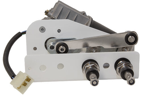 Motor limpiaparabrisas marino de alta resistencia Roca W50 de 24 V y 50 Nm con eje de 40 mm y mamparo de 28 mm
