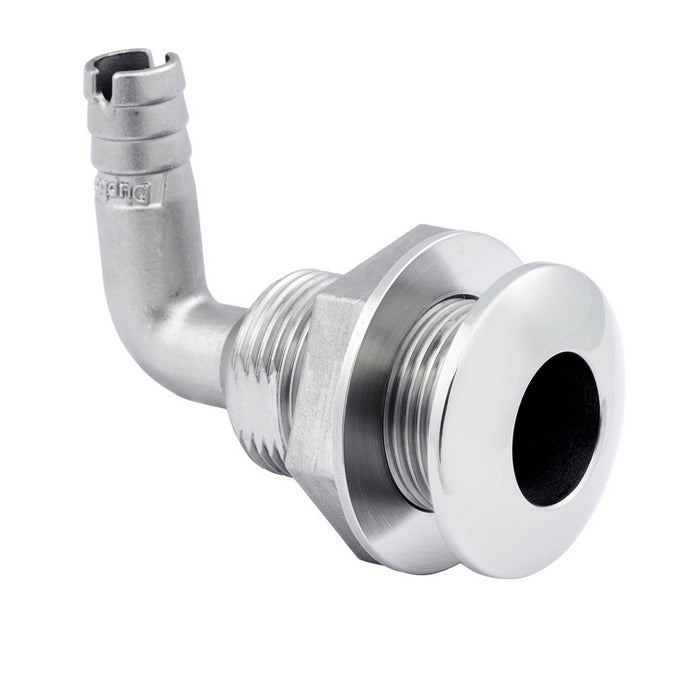 Whitecap 6579X Duplex Stainless Steel Thru-Hull - 90 Degree - 1-1/8"