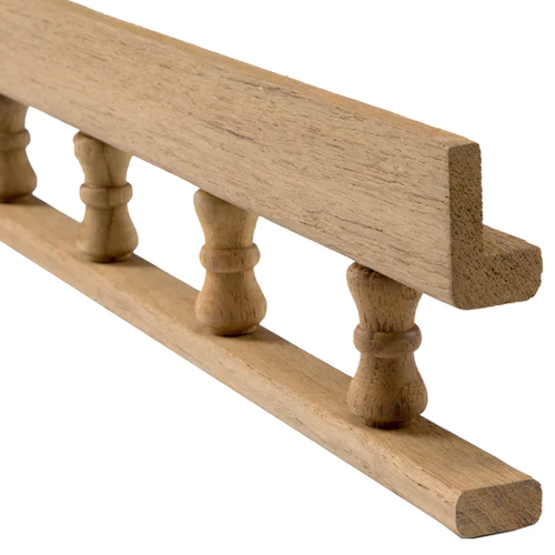 Whitecap 60705 Teak Standard Pin Rail - 5'