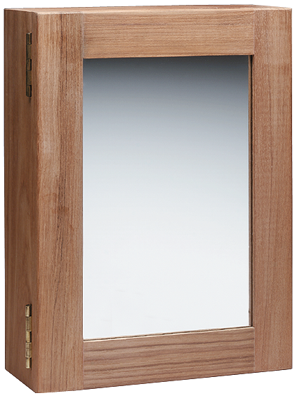 Whitecap 62354 Teak Medicine Chest with Mirror