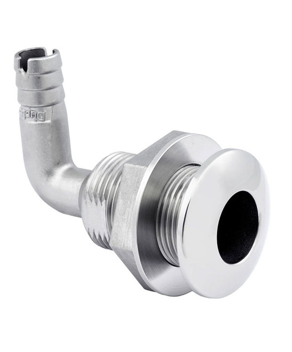 Whitecap 6580X Duplex Stainless Steel Thru-Hull - 90 Degree - 1-1/4"