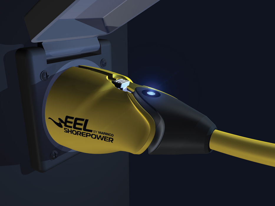Marinco CS30-25 EEL 30A 125V Cable de alimentación costera - 25' - Amarillo