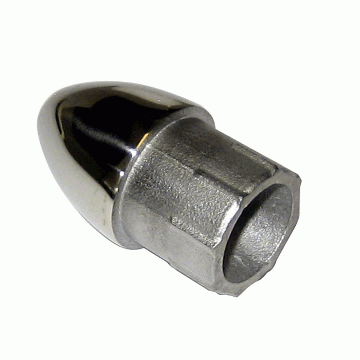 Whitecap Bullet End - 316 Stainless Steel - 7/8" Tube O.D. - Packaged