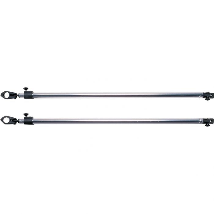 Taylor Made 11995 Adjustable Bimini Support Poles (2), 28 to 48" w/7/8" Jaw Slides & Deck Hinge