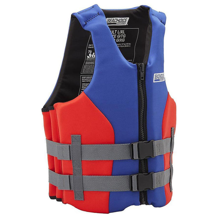 Seachoice 99502 Adult Dual Sized Evoprene Vest Blue, 2XL/3XL