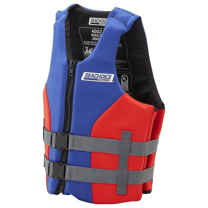 Seachoice 99500 Adult Dual Sized Evoprene Vest Blue, S/M