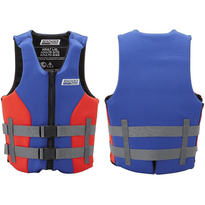 Seachoice 99500 Adult Dual Sized Evoprene Vest Blue, S/M