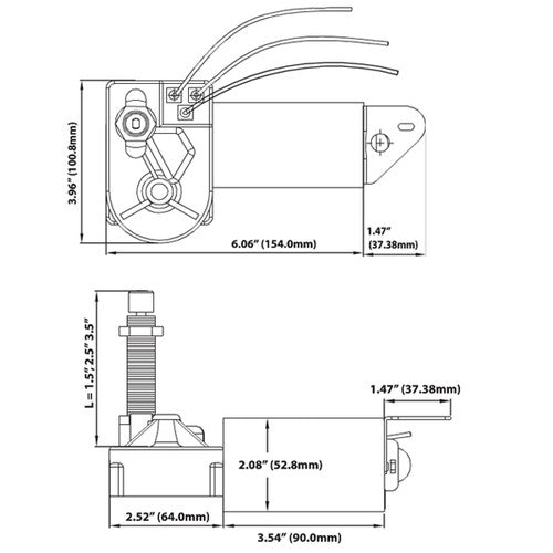 Marinco Wiper Motor MRV 110 Degree