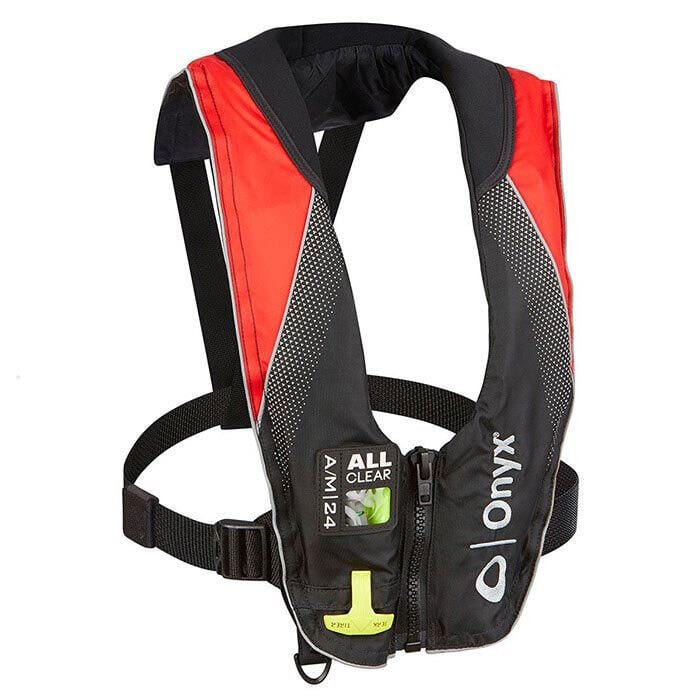 Kent 132200-100-004-20 Onyx A/M-24 All-Clear Auto/Manual Inflatable Life Jacket, Red