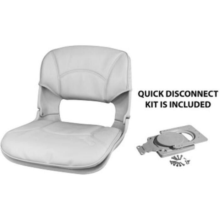 Tempress 45153 All-Weather QD Seat With Cushions, Grey/Grey