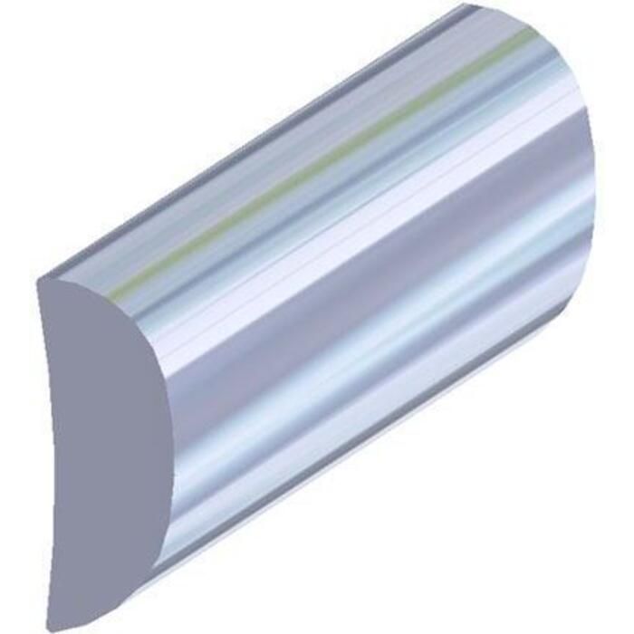 Taco Metals A51-0102TAL12D Taco Half Oval Alum 1/2 12' L