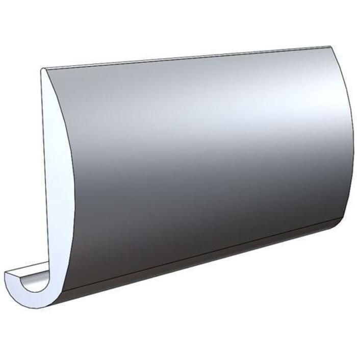Taco Metals A11-0152TAL12D-A Taco Aluminum Rub Rail Overlap 1" x12'