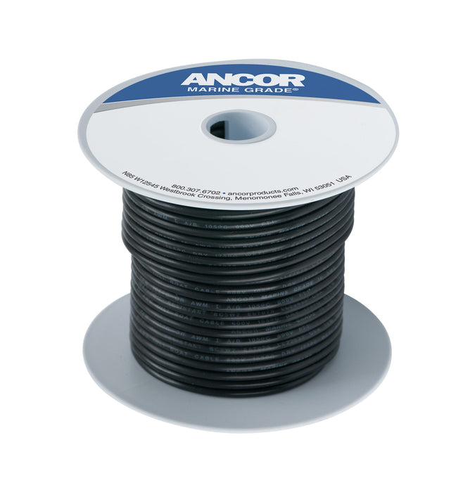 Ancor 104025 Marine Grade Tinned Copper Primary Wire, #14 AWG, 250', Black