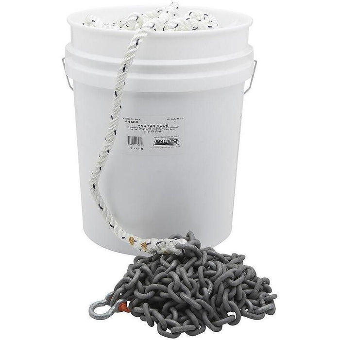 Seachoice Anchor Rode 1/2" 3-Strand Nylon Rope & 1